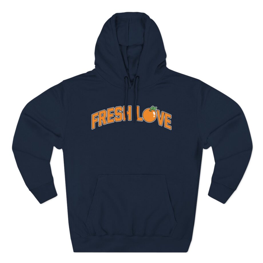 Three-Panel Fleece Hoodie