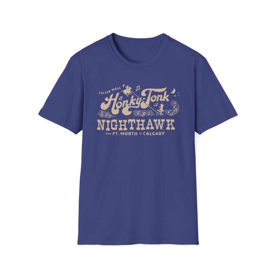 Colter Wall Honky-tonk Nighthawk Unisex Softstyle T-shirt