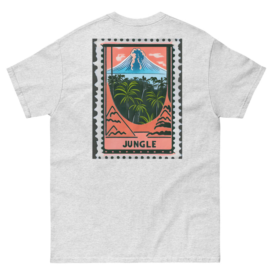 Jungle Volcano Paradise Stamp Unisex classic tee