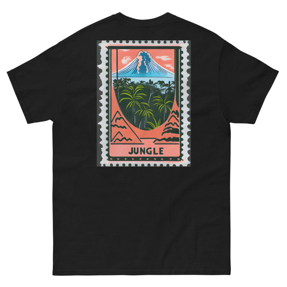 Jungle Volcano Paradise Stamp Unisex classic tee