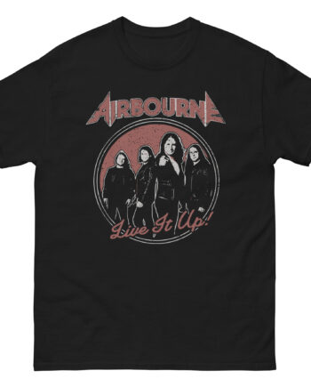 Airbourne Black Live It Up Unisex classic tee