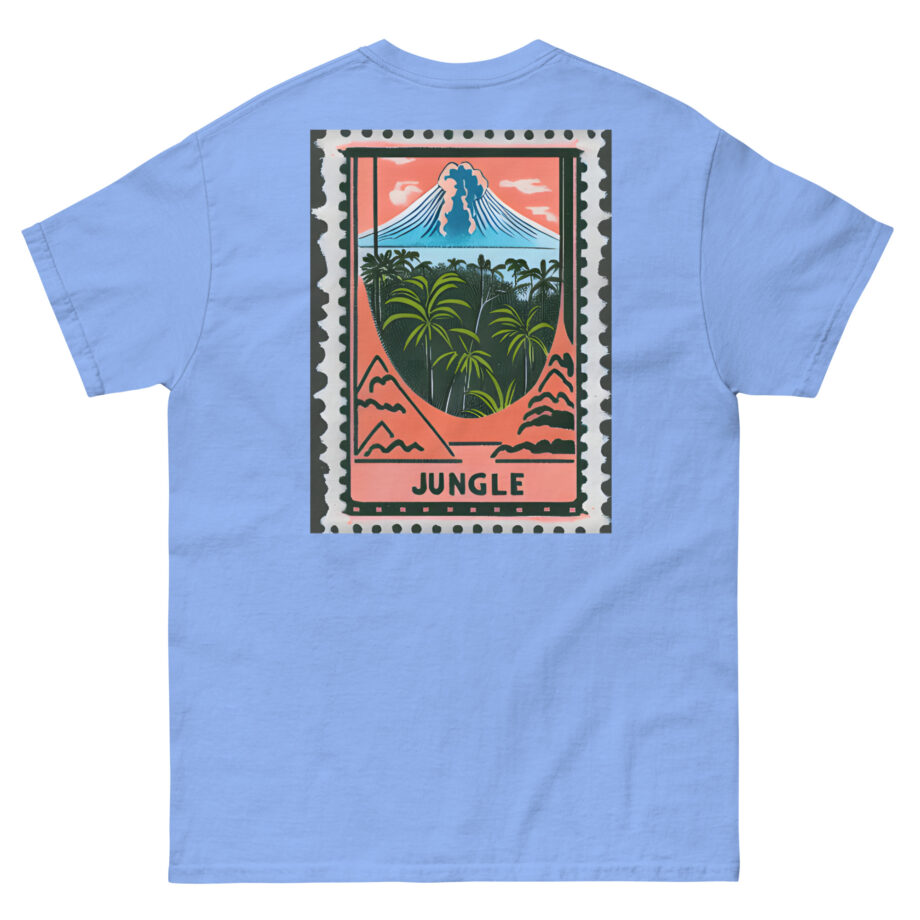 Jungle Volcano Paradise Stamp Unisex classic tee
