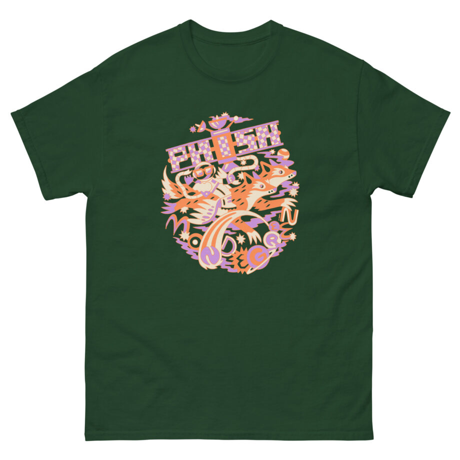 Phish Mondegreen Night Shades Coyote Space Race Unisex classic tee