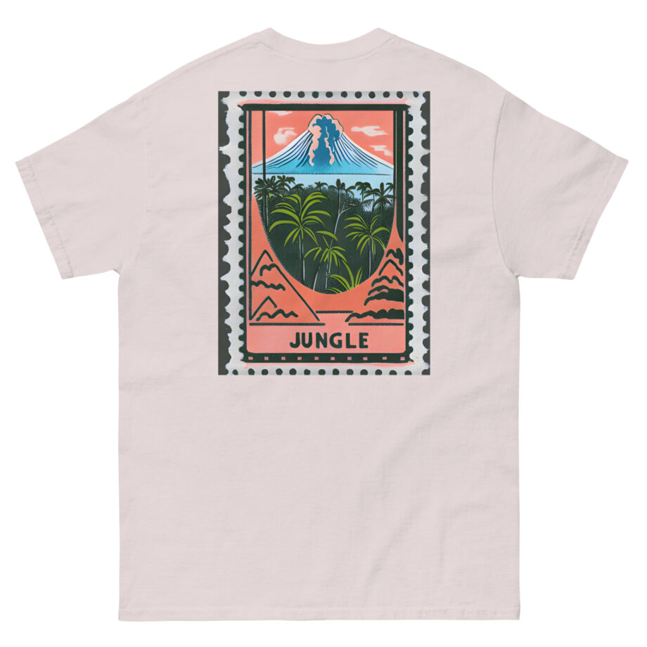 Jungle Volcano Paradise Stamp Unisex classic tee