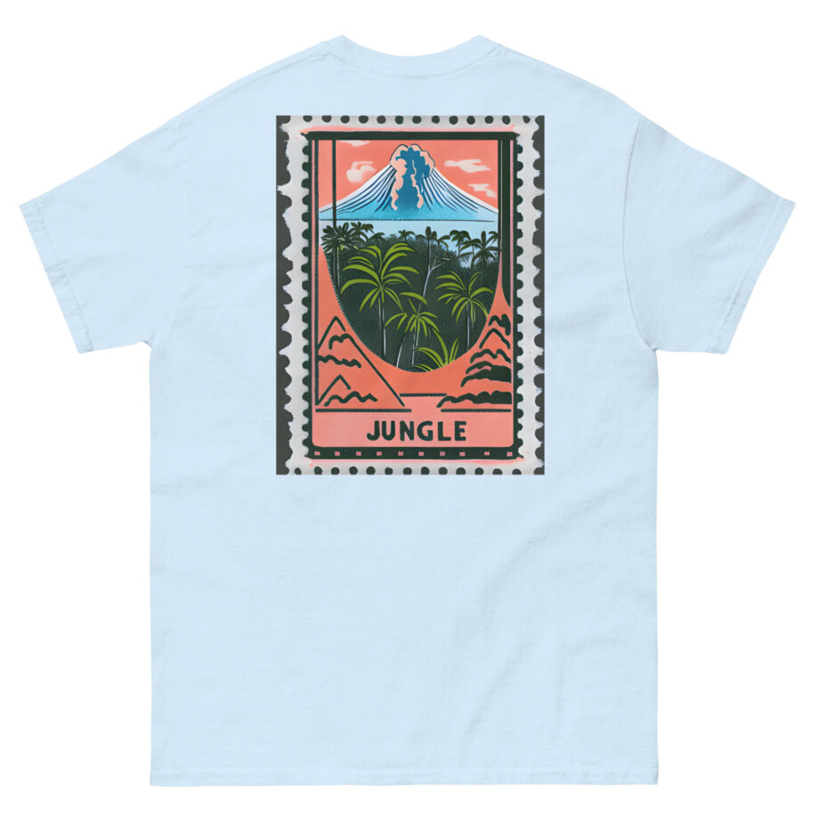 Jungle Volcano Paradise Stamp Unisex classic tee