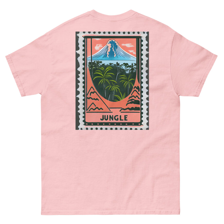 Jungle Volcano Paradise Stamp Unisex classic tee