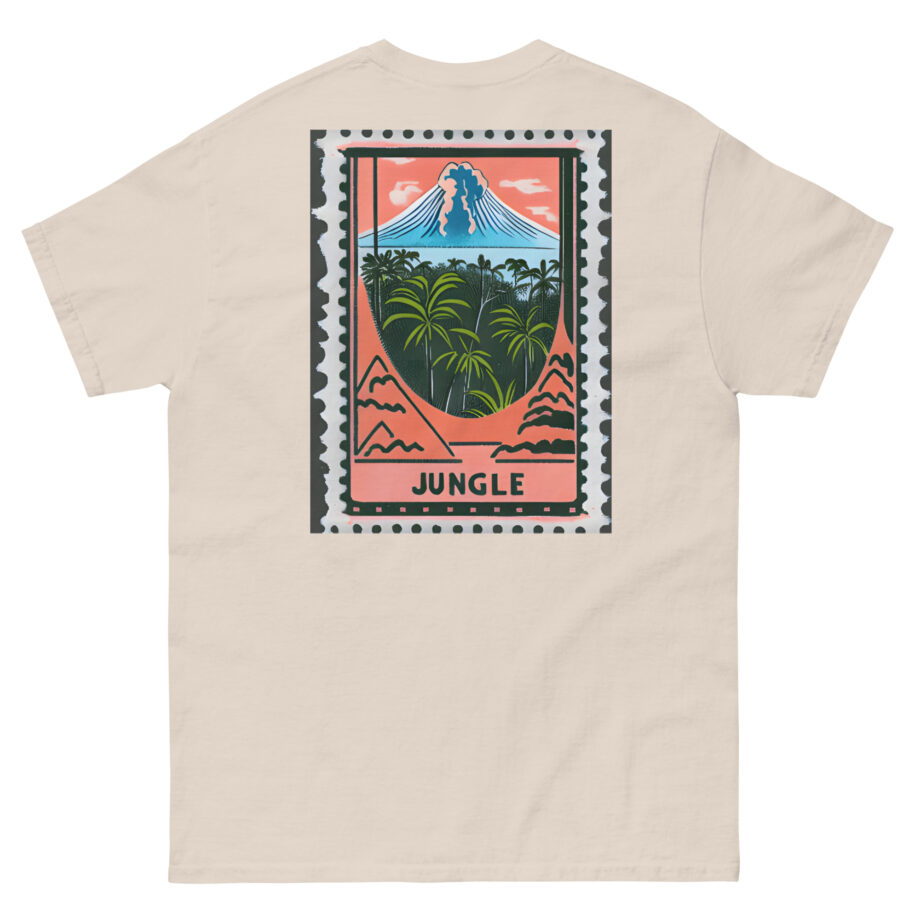 Jungle Volcano Paradise Stamp Unisex classic tee