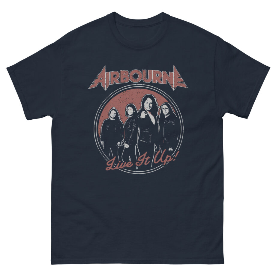 Airbourne Black Live It Up Unisex classic tee