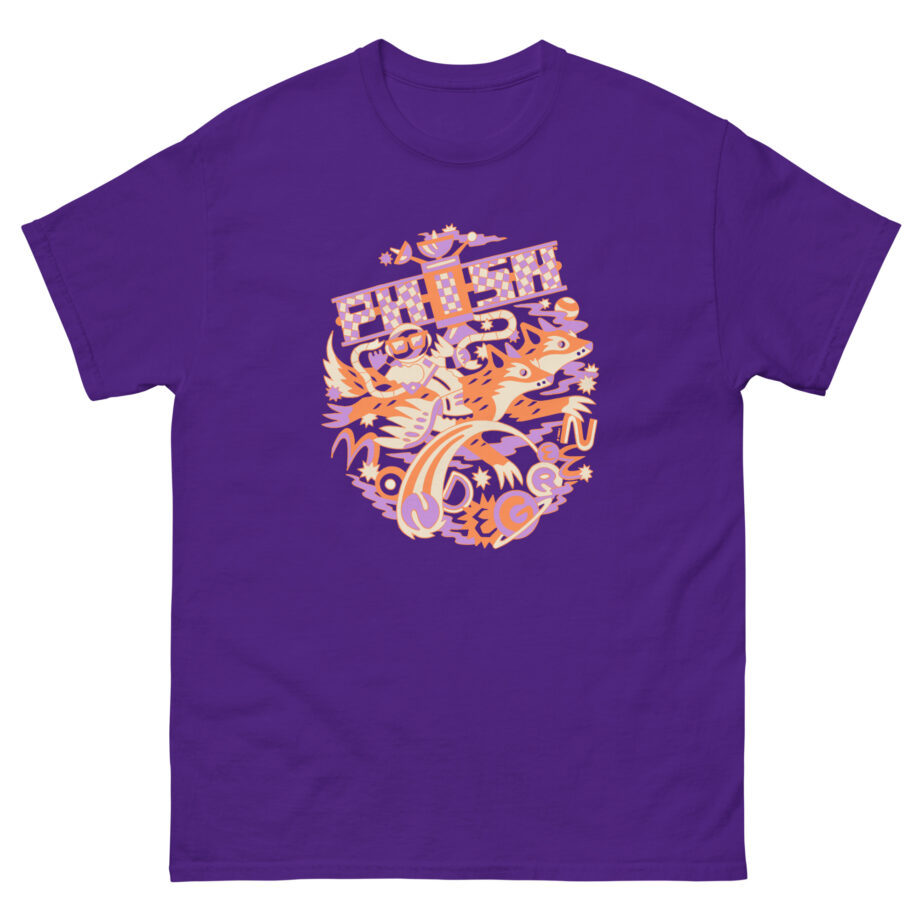 Phish Mondegreen Night Shades Coyote Space Race Unisex classic tee