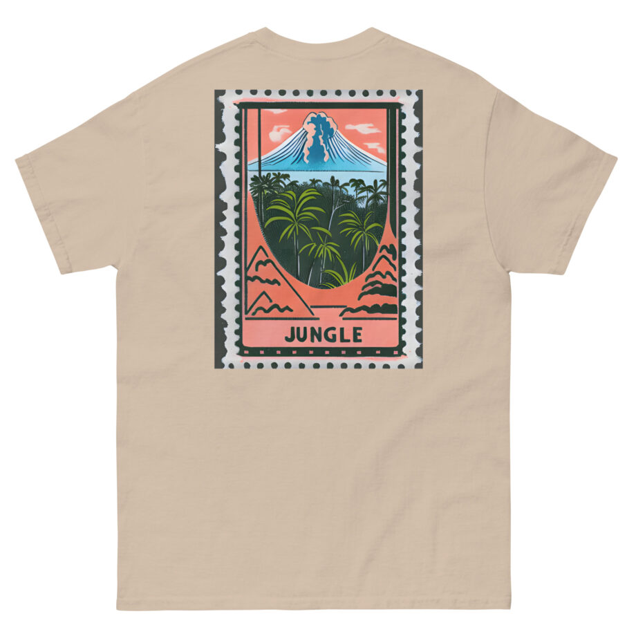 Jungle Volcano Paradise Stamp Unisex classic tee