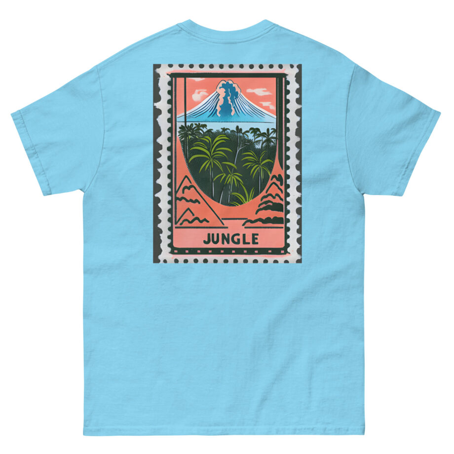 Jungle Volcano Paradise Stamp Unisex classic tee