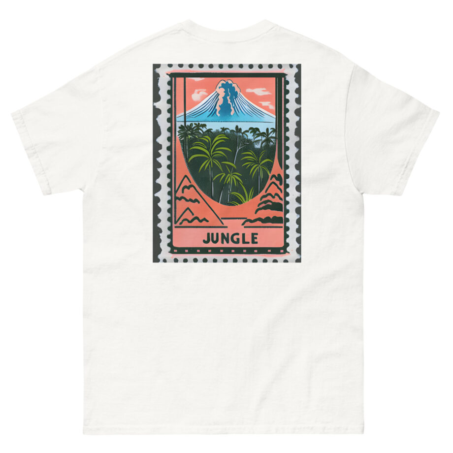 Jungle Volcano Paradise Stamp Unisex classic tee