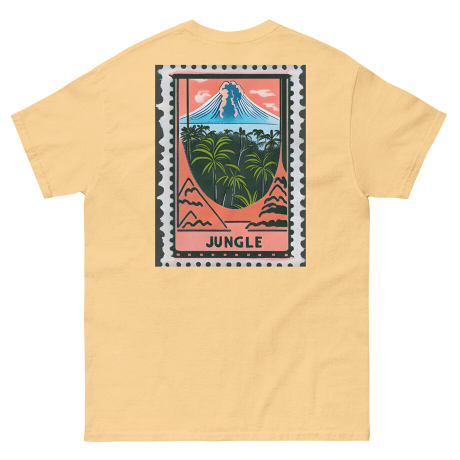 Jungle Volcano Paradise Stamp Unisex classic tee
