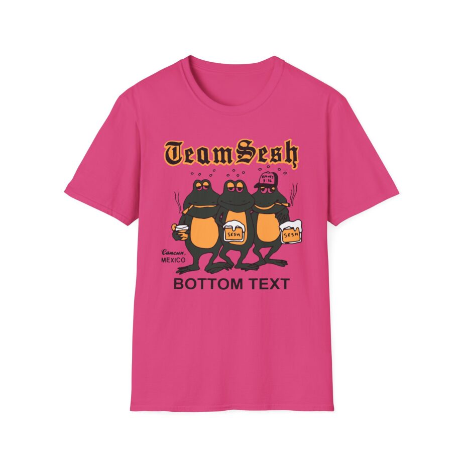 Bones Teamsesh Bottom Text Frogs Unisex Softstyle T-shirt