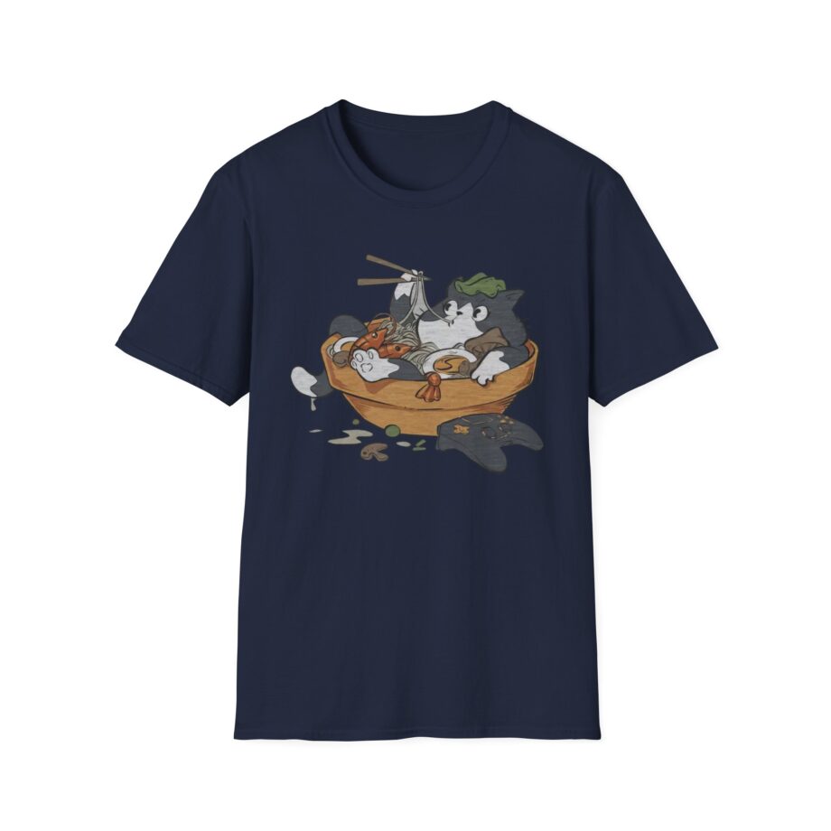 Lirik Ramen Cat Unisex Softstyle T-shirt