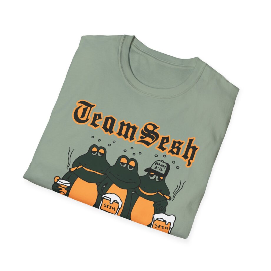 Bones Teamsesh Bottom Text Frogs Unisex Softstyle T-shirt