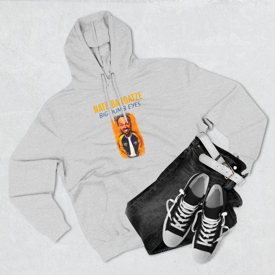 Nate Bargatze Big Dumb Eyes Tour Three-Panel Fleece Hoodie