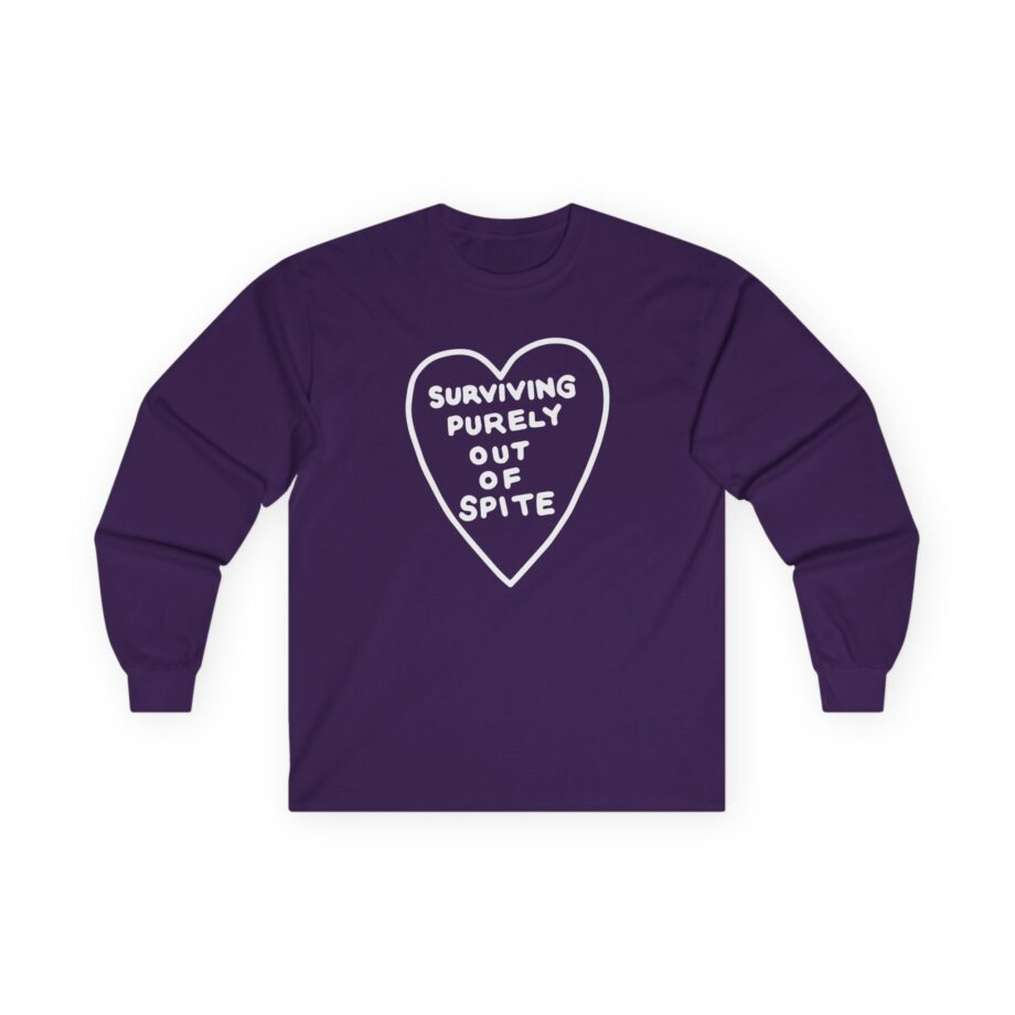 Elyse Myers Surviving Purely Out of Spite Unisex Ultra Cotton Long Sleeve Tee