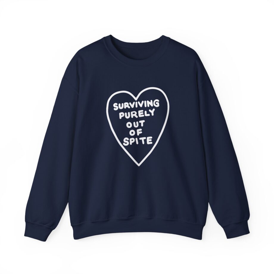 Elyse Myers Surviving Purely Out of Spite Unisex Heavy Blend™ Crewneck Sweatshirt