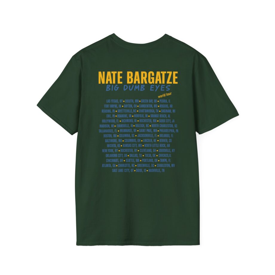 Nate Bargatze Big Dumb Eyes Tour Unisex Softstyle T-Shirt