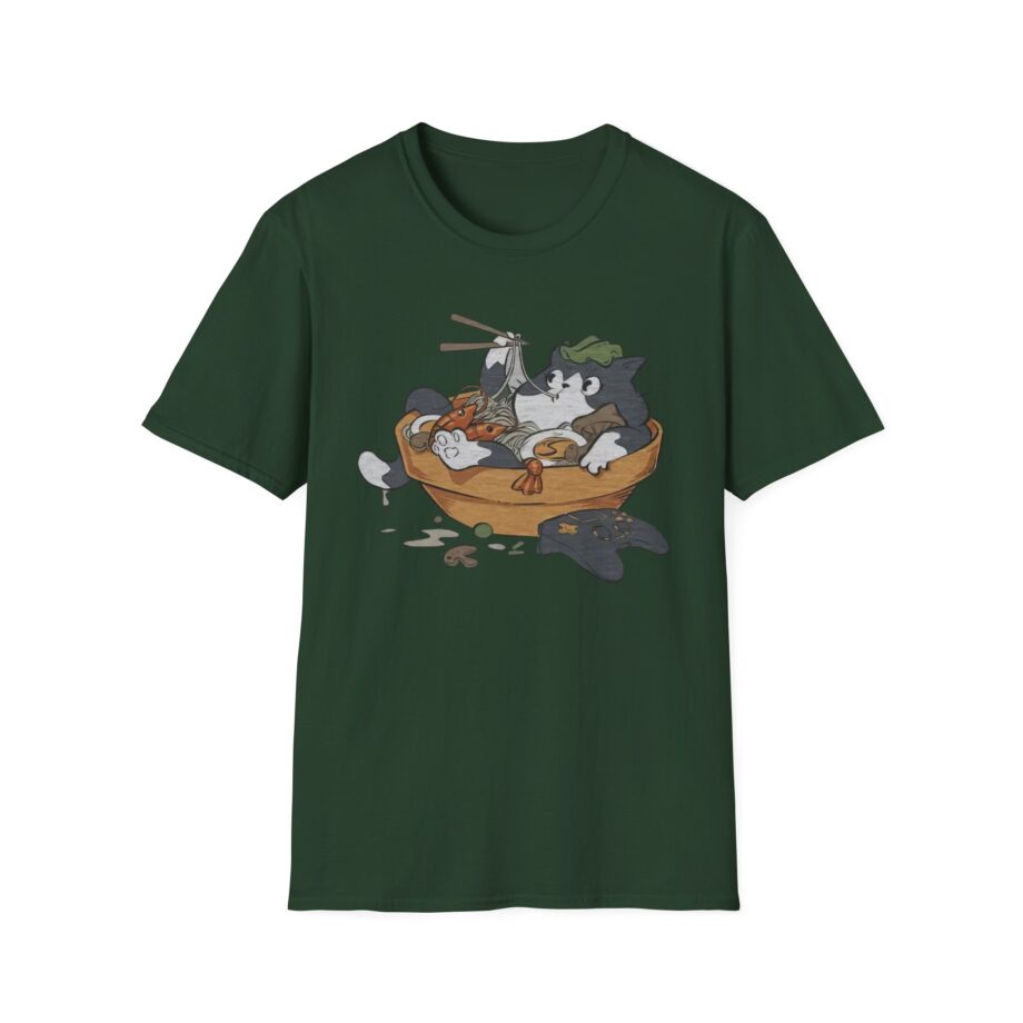 Lirik Ramen Cat Unisex Softstyle T-shirt