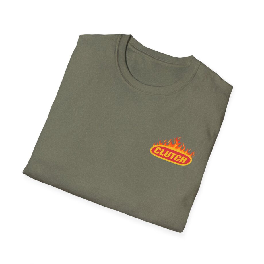 Clutch Flaming Stage Plot Unisex Softstyle T-Shirt
