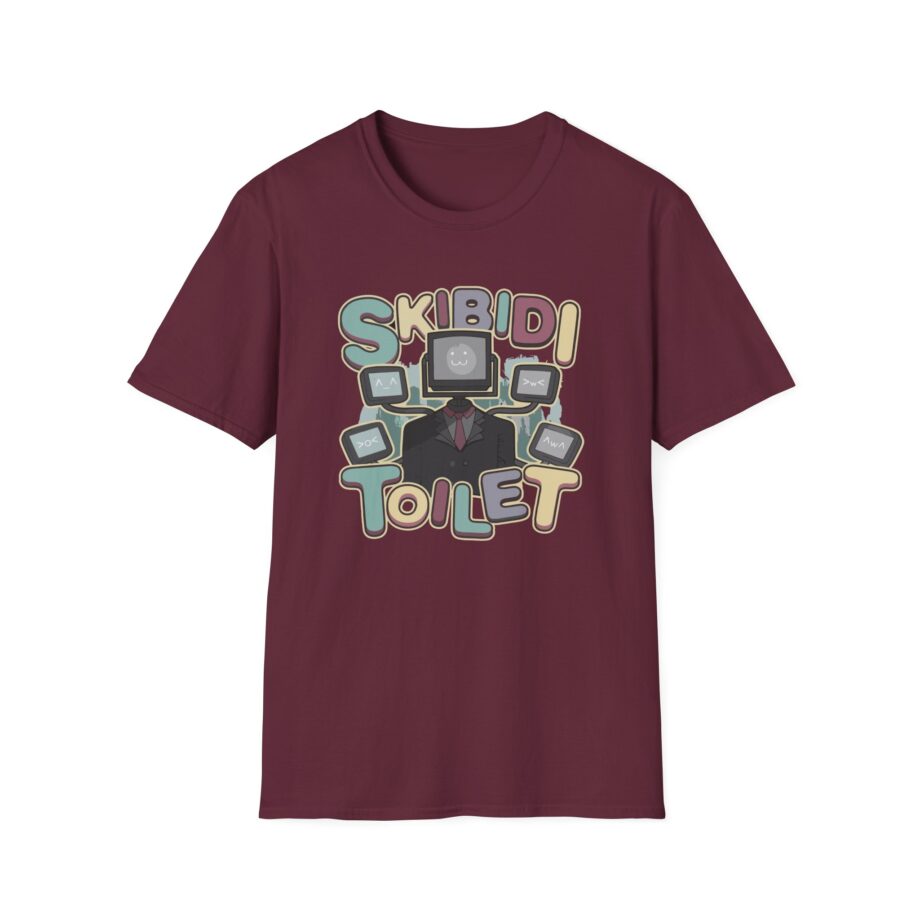 Dafuqboom Large Tv Man Static Unisex Softstyle T-Shirt