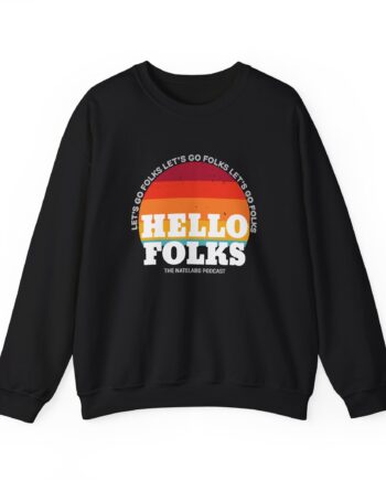 Nate Bargatze Hello Folks Unisex Heavy Blend™ Crewneck Sweatshirt