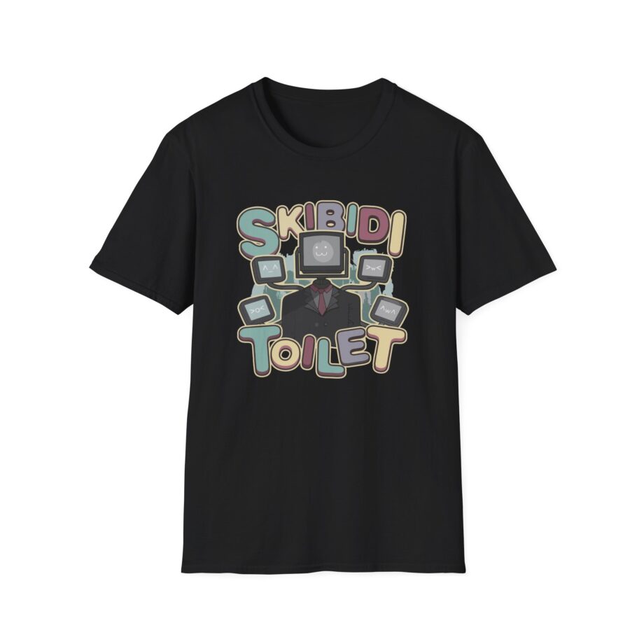 Dafuqboom Large Tv Man Static Unisex Softstyle T-Shirt