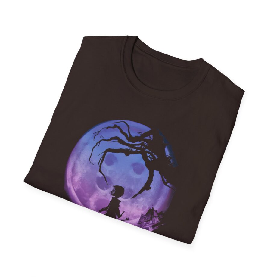 Coraline Button Moon Jumbo Print Unisex Softstyle T-shirt