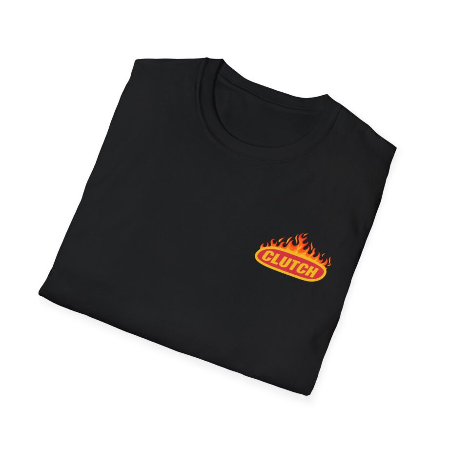 Clutch Flaming Stage Plot Unisex Softstyle T-Shirt