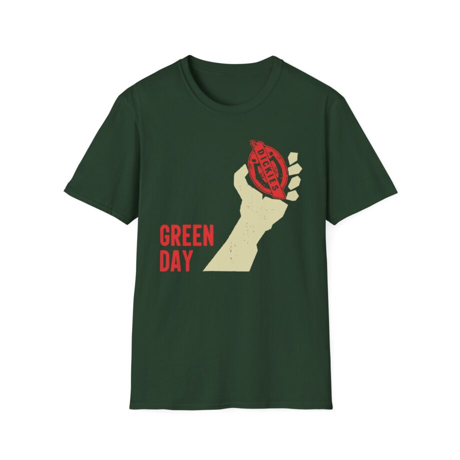 Green Day Dickies Heart Grenade Unisex Softstyle T-shirt