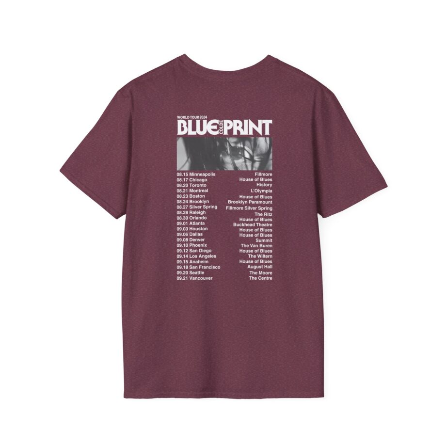 Colde 'BLUEPRINT' NA Tour Unisex Softstyle T-Shirt