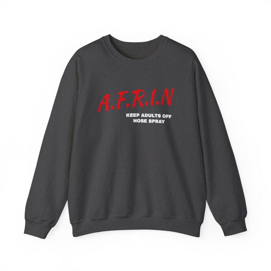Nate Bargatze Afrin Keep Adults of Nose Spray Unisex Heavy Blend™ Crewneck Sweatshirt