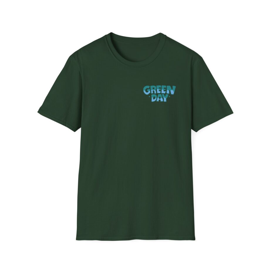 Green Day Blue Skull Unisex Softstyle T-shirt