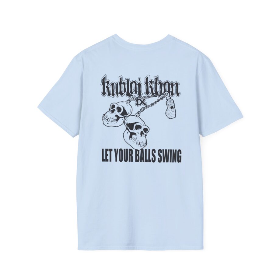 Kublai Khan - Let the Balls Swing Natural Unisex Softstyle T-shirt