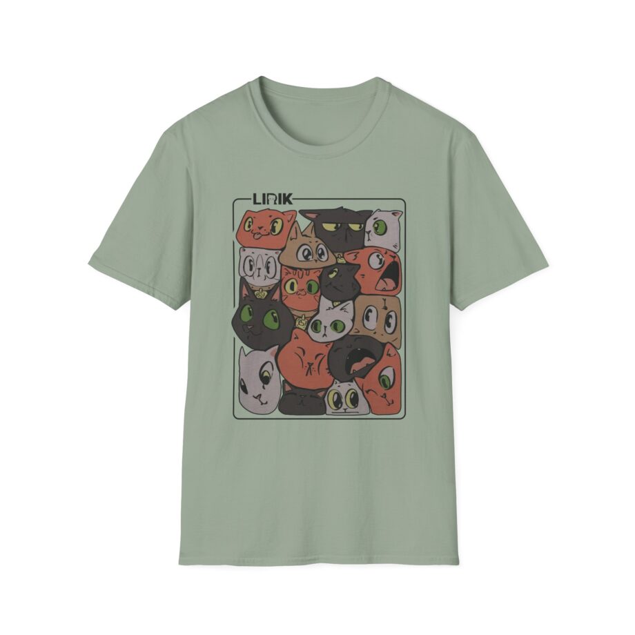Lirik Squished Cat Jar Unisex Softstyle T-shirt