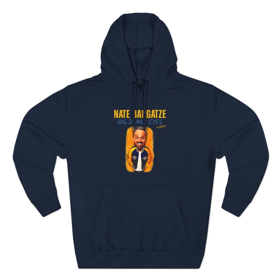 Nate Bargatze Big Dumb Eyes Tour Three-Panel Fleece Hoodie
