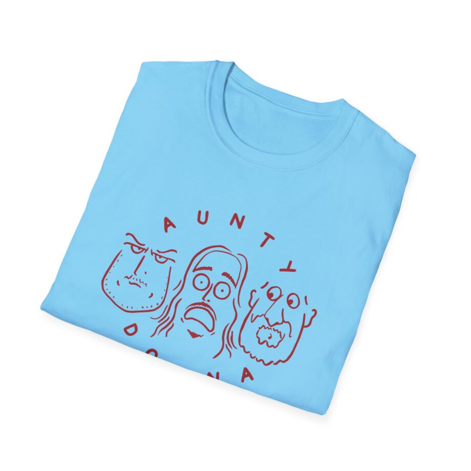 Aunty Donna White Faces Unisex Softstyle T-Shirt
