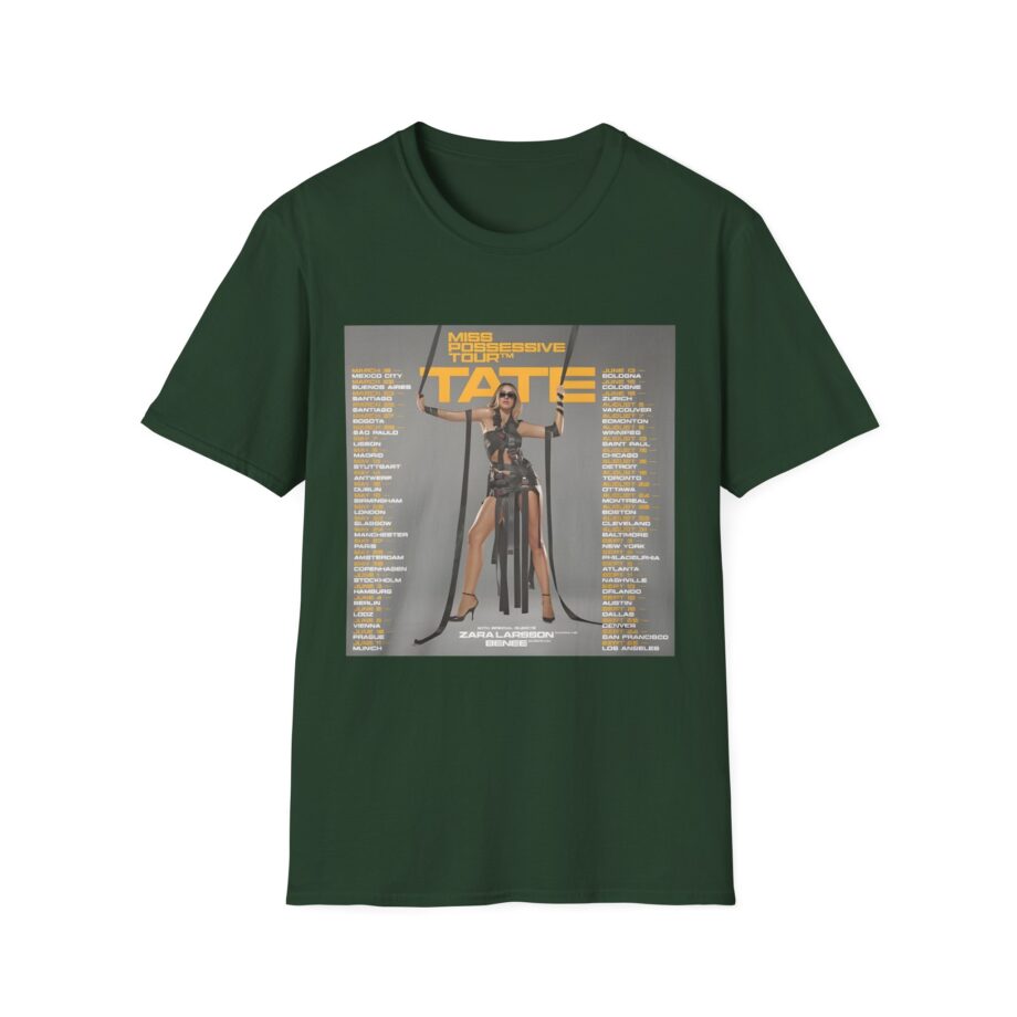 Tate Mcrae Miss Possessive Tour 2025 Unisex Softstyle T-Shirt