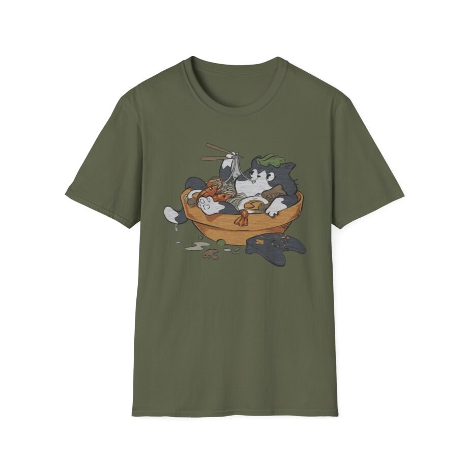 Lirik Ramen Cat Unisex Softstyle T-shirt