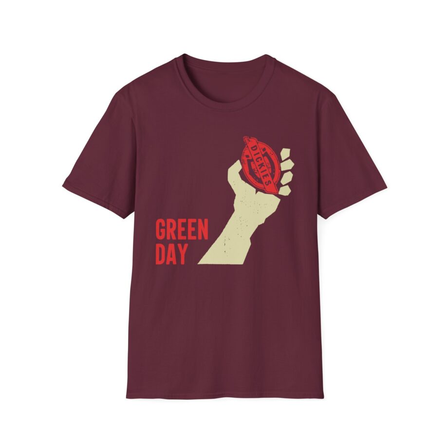 Green Day Dickies Heart Grenade Unisex Softstyle T-shirt