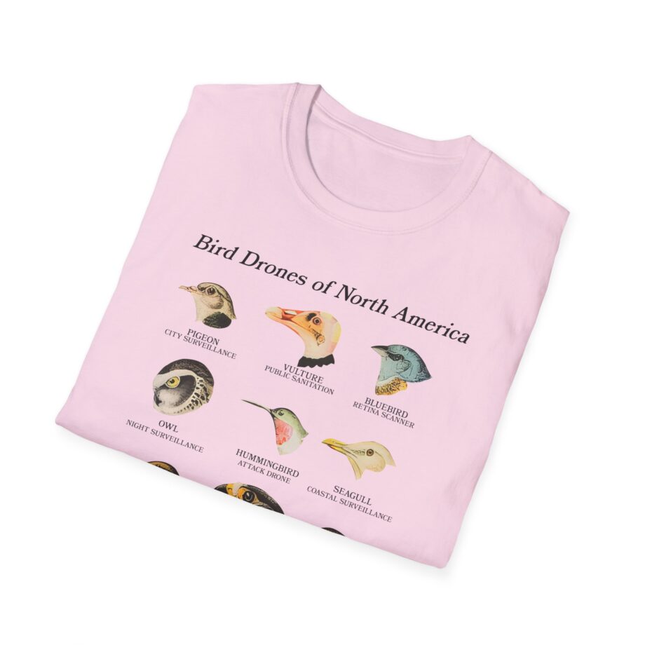 Birds Arent Real Bird Drones of North America Unisex Softstyle T-shirt