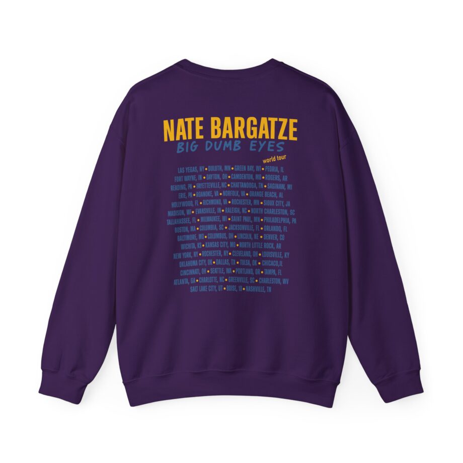Nate Bargatze Big Dumb Eyes Tour Unisex Heavy Blend™ Crewneck Sweatshirt