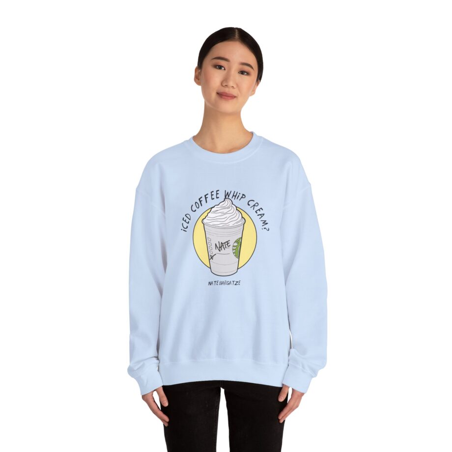 Nate Bargatze - Iced Coffee Whip Cream? Unisex Heavy Blend™ Crewneck Sweatshirt