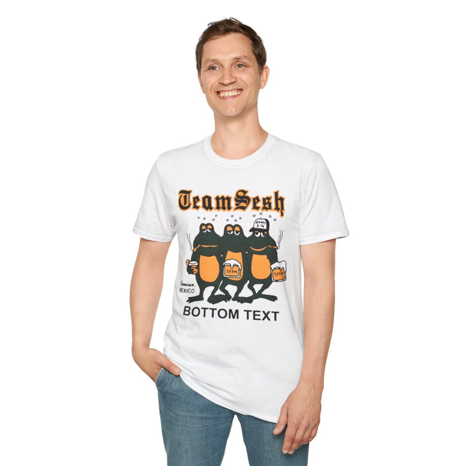Bones Teamsesh Bottom Text Frogs Unisex Softstyle T-shirt