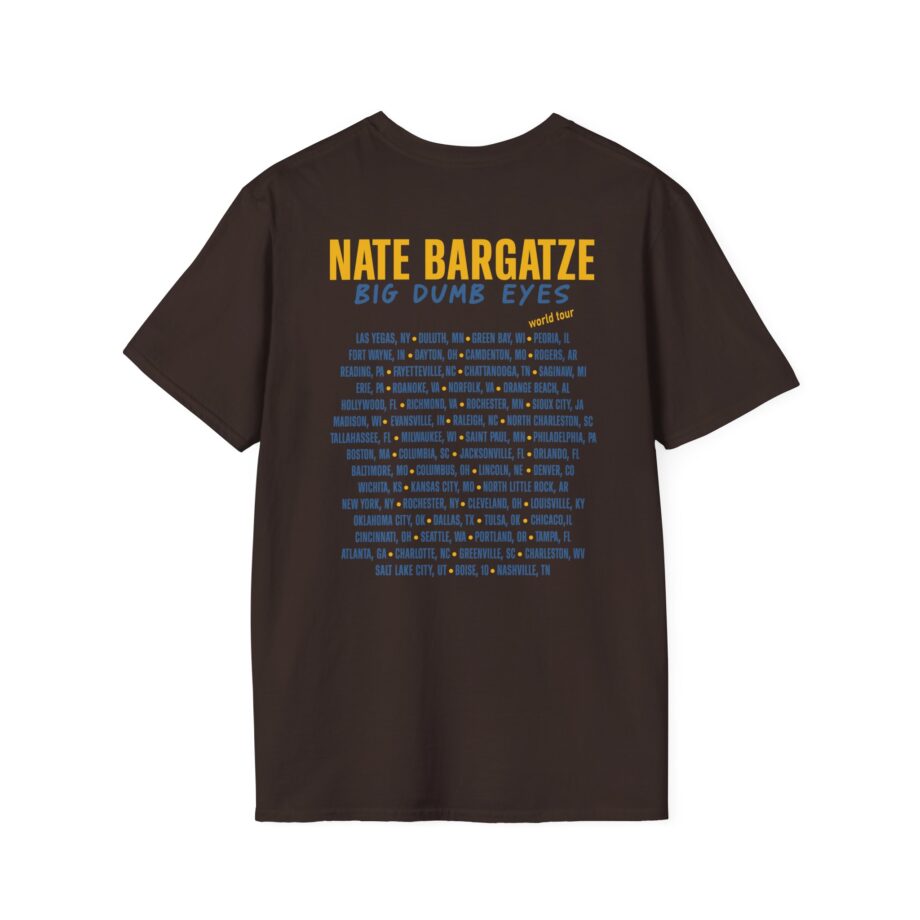 Nate Bargatze Big Dumb Eyes Tour Unisex Softstyle T-Shirt