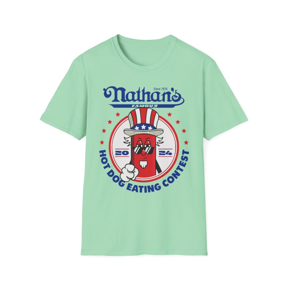 Matt Stonie Nathans Famous 2024 Hot Dog Eating Contest Unisex Softstyle T-shirt