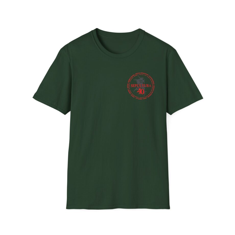 Sepultura 40th Anniversary Soccer Unisex Softstyle T-shirt
