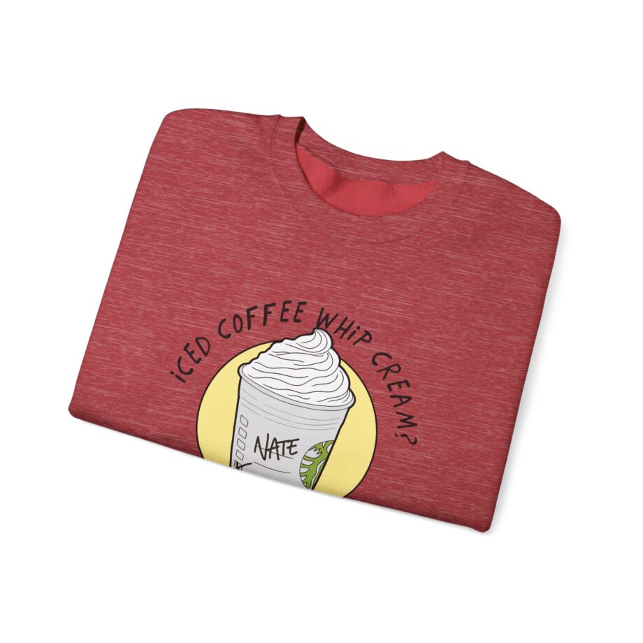 Nate Bargatze - Iced Coffee Whip Cream? Unisex Heavy Blend™ Crewneck Sweatshirt
